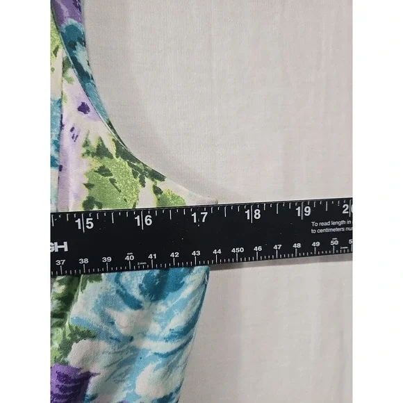 Talbots Garden Party Dress Women's 8P Floral Pleated Fit Flare Sleeveless Lined - Picture 8 of 9